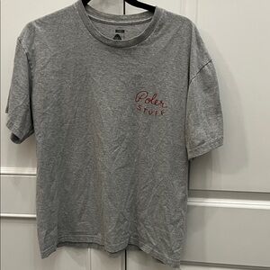Poler Gray T-Shirt with Red Print